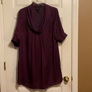 Lane Bryant Women’s Purple Plus Size Short Sleeves Tunic Size 14/16
